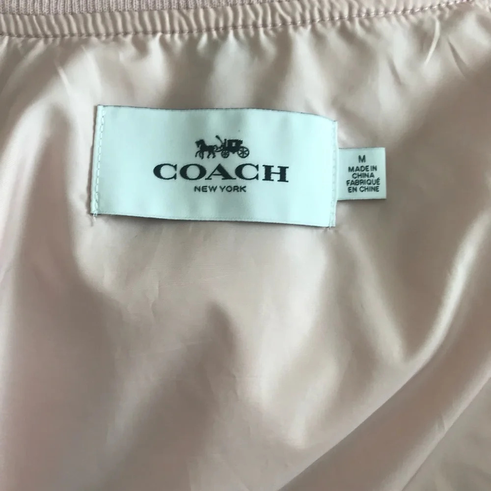 Coach pink windbreaker jacket medium - Picture 3 of 16